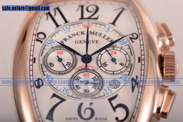 Franck Muller Casablanca Chrono Watch Replica Rose Gold 8880 CCAT